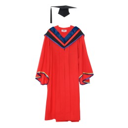 個人設計澳門科技大學博士酒店與旅遊管理學院畢業袍  黑色正方畢業帽 深藍色v領披肩 博士畢業袍工廠DA162 個人設計澳門科技大學博士酒店與旅遊管理學院畢業袍  黑色正方畢業帽 深藍色v領披肩 博士畢業袍工廠DA162